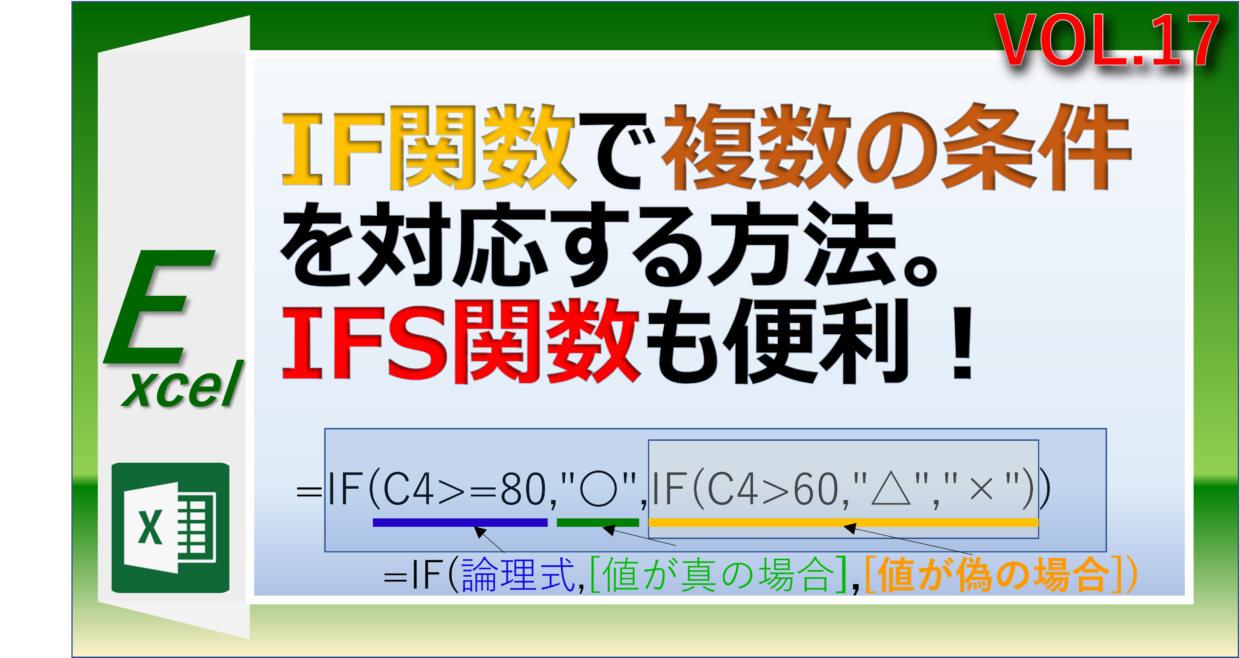 エクセルのIF関数を複数の条件で使う方法